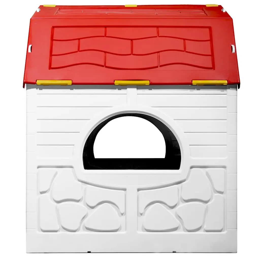 Kids Foldable Playhouse Cottage Indoor Outdoor Multicolour