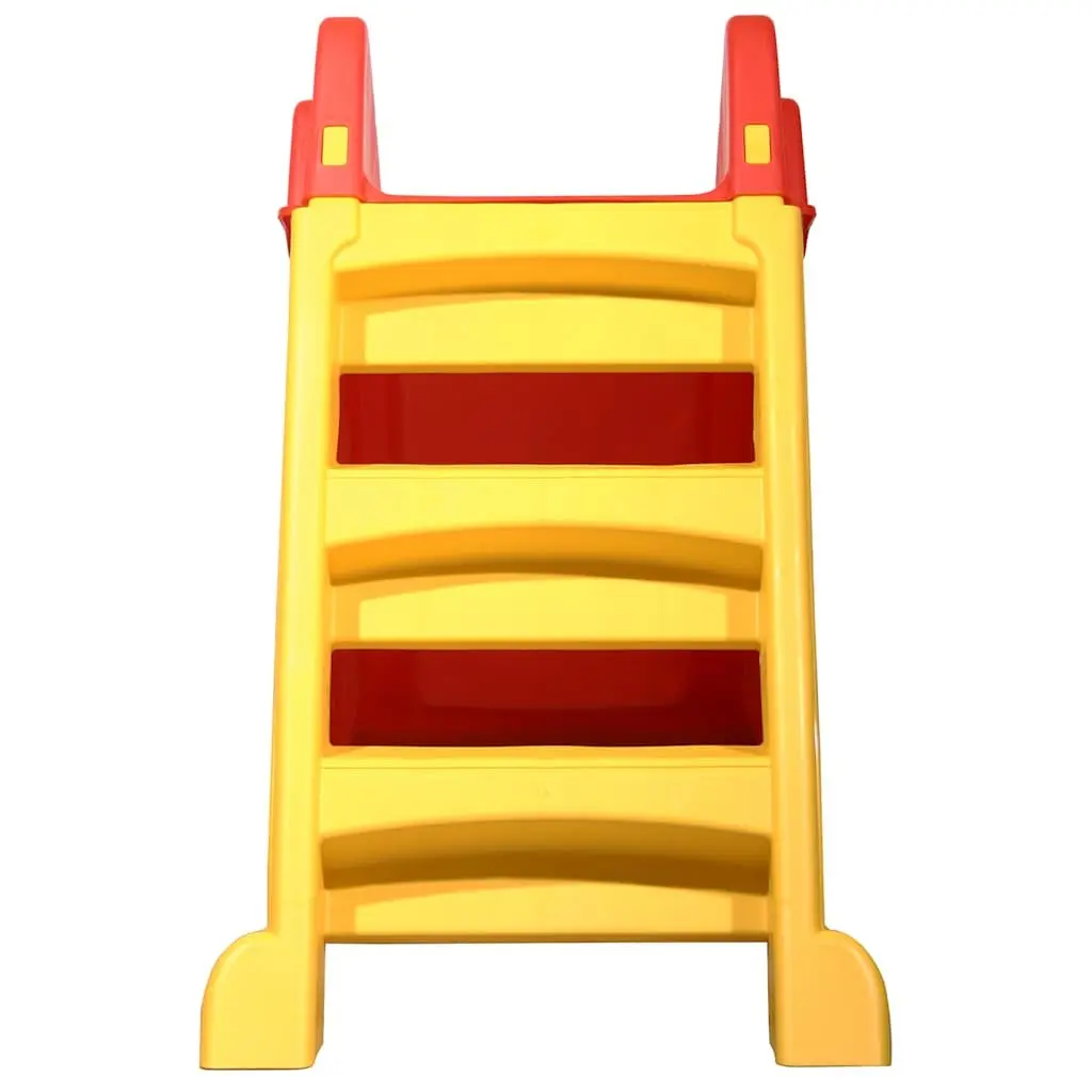 Foldable Slide for Kids Indoor Outdoor Play Equipment Red Yellow Multicolour