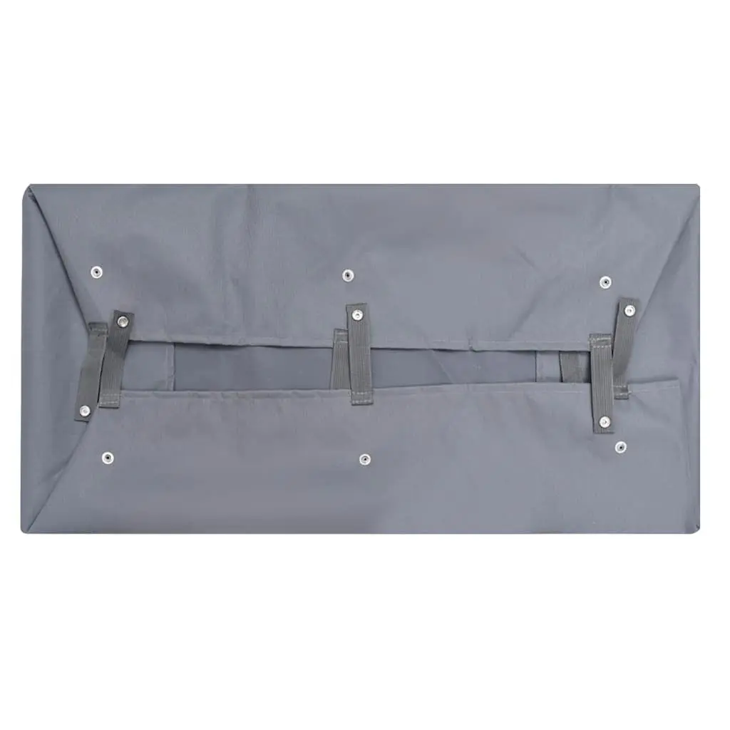 Garden Cart Liner Utility Wagon Grey 81x41x21 cm Weather-Resistant Fabric