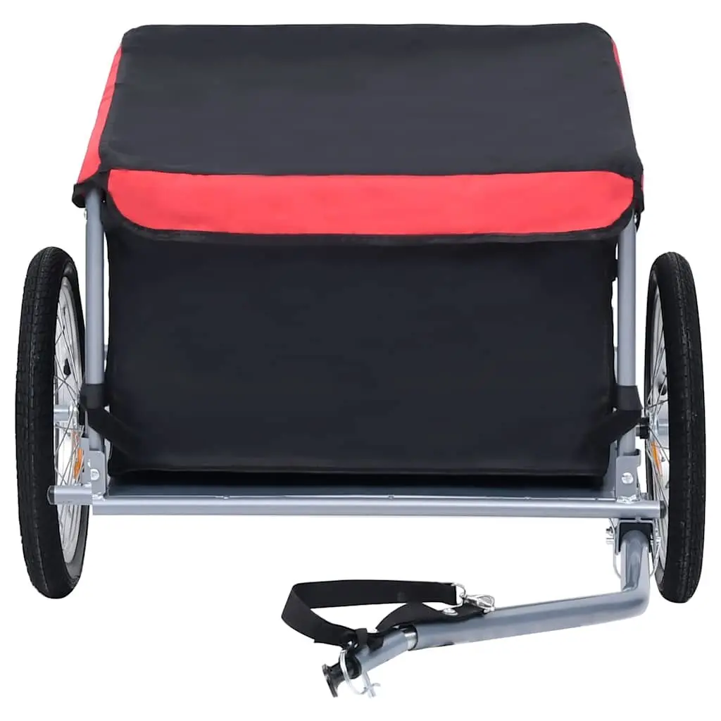 Bike Trailer 65kg Load Capacity Steel Frame Foldable Cargo Bicycle Accessory