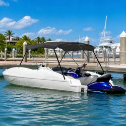 3 Bow Bimini Top Specs: Anthracite, 137 cm Height, Adjustable Width