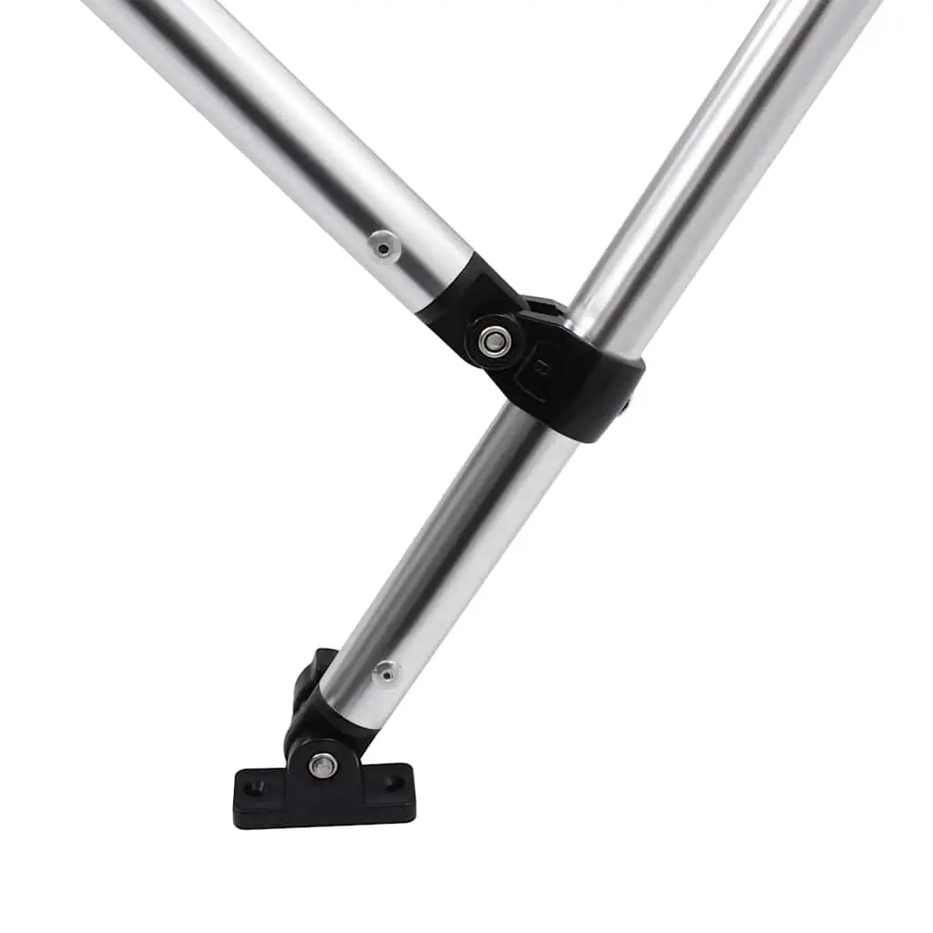 3 Bow Bimini Top Boat Canopy for Marine Use Adjustable Width 154 to 167 cm Anthracite