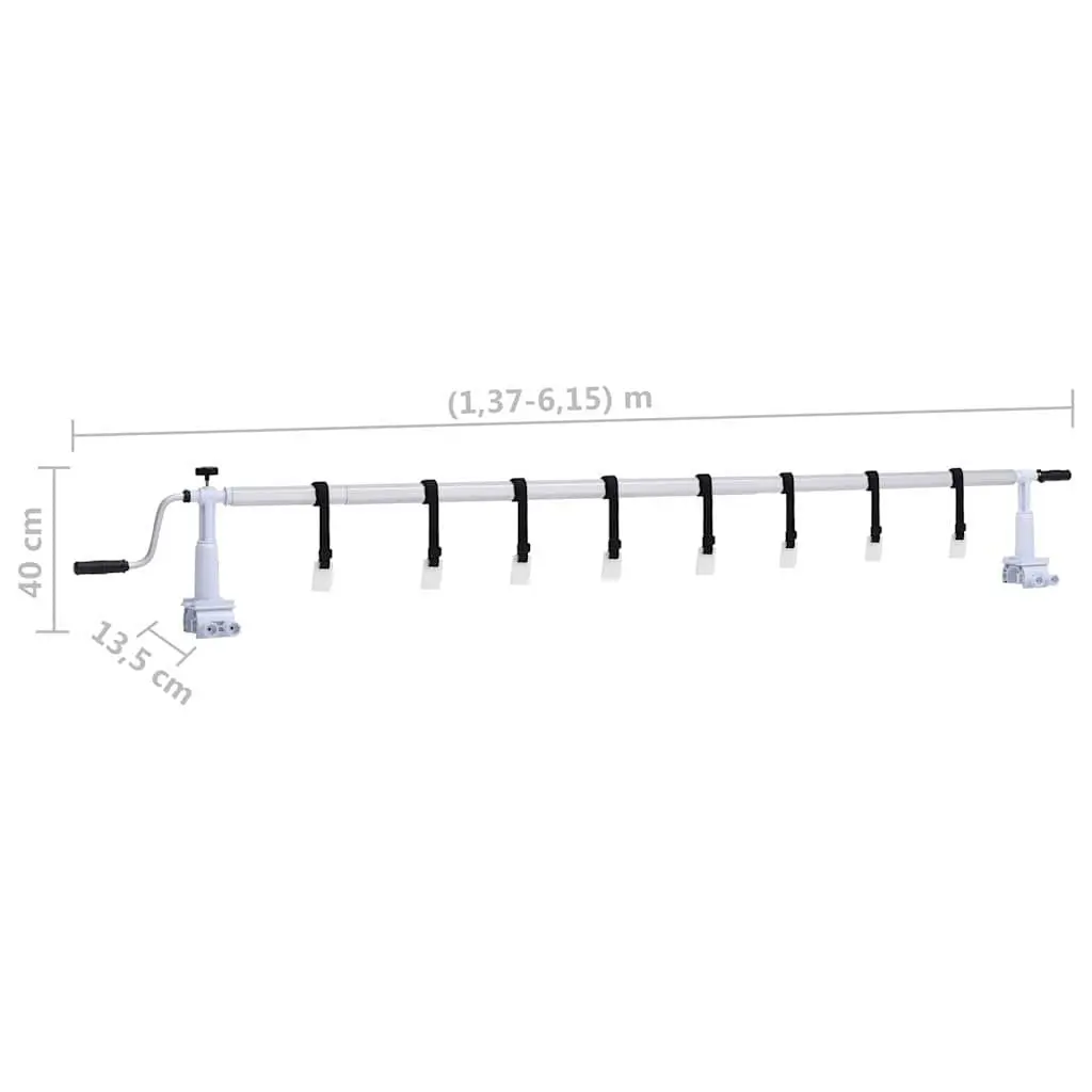 Adjustable Pool Cover Roller with Hand Crank Mechanism