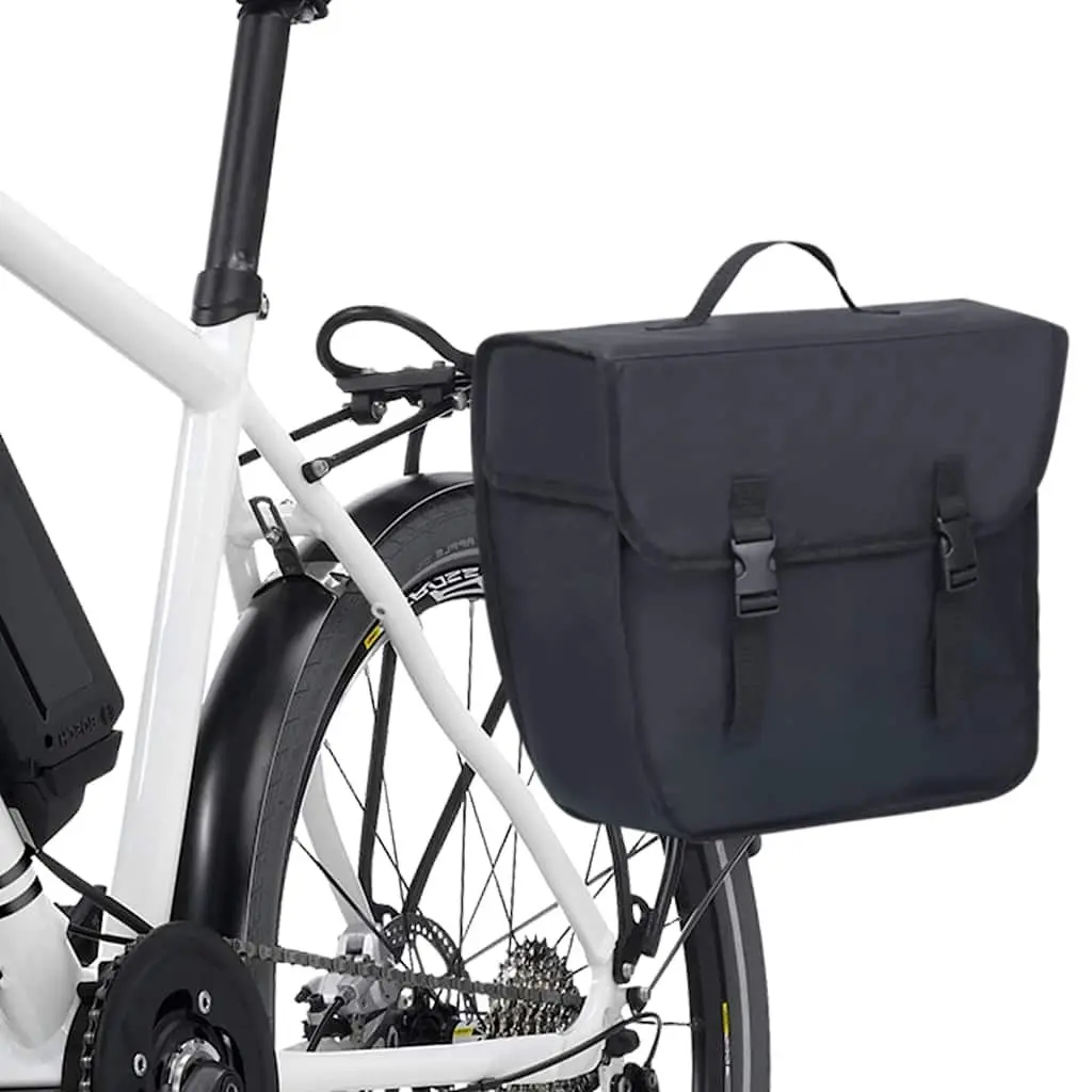 Bicycle Pannier Bag for Cycling Left Side Mount 21L Waterproof Black