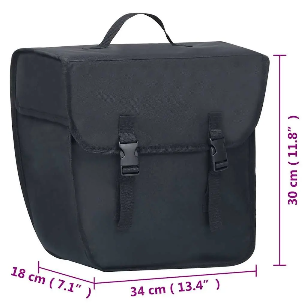 Bicycle Pannier Bag for Cycling Left Side Mount 21L Waterproof Black