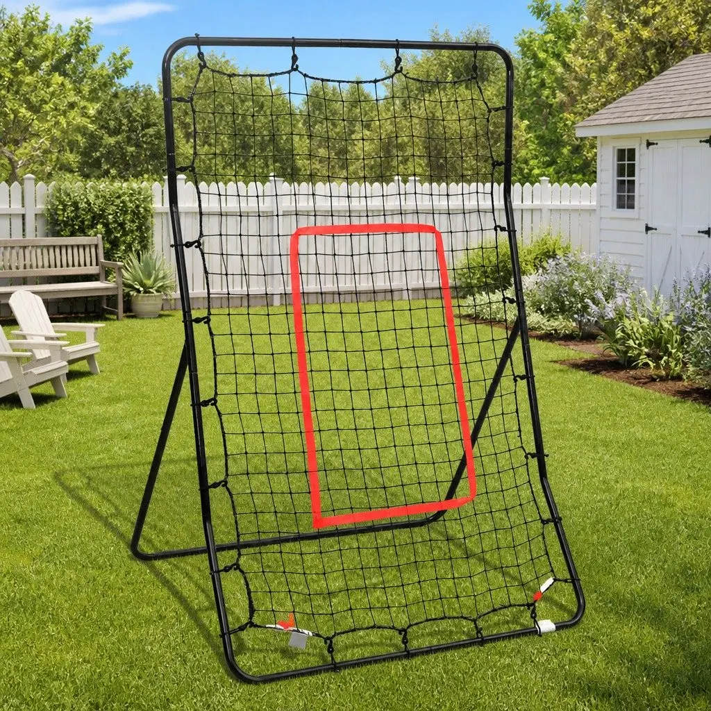 Softball Rebounder 88x79x137cm Steel Frame PE Net Baseball Training
