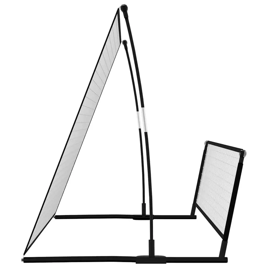 2 in 1 Soccer Rebounder Football Goal Portable Training Net 202x104x120cm Steel