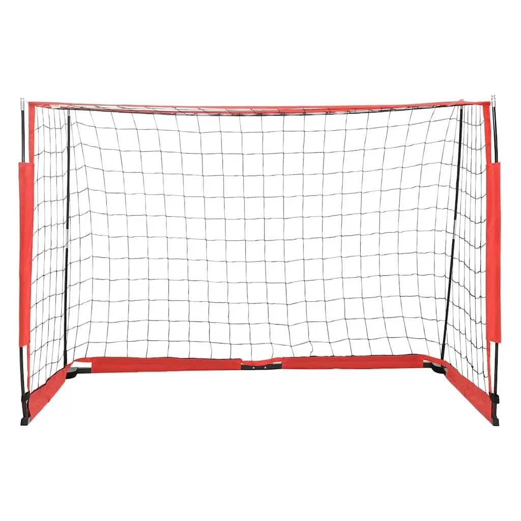 Soccer Goal Portable Foldable Training Net Black Backyard Practice 184 x 91 x 124.5 cm