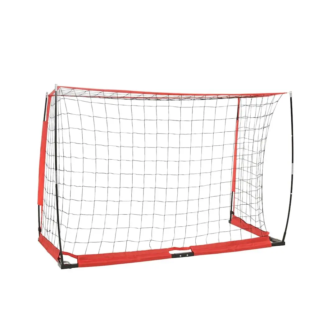 Soccer Goal Portable Foldable Training Net Black Backyard Practice 184 x 91 x 124.5 cm