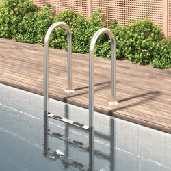 Pool Ladder Specifications: 54x38x158 cm, Stainless Steel