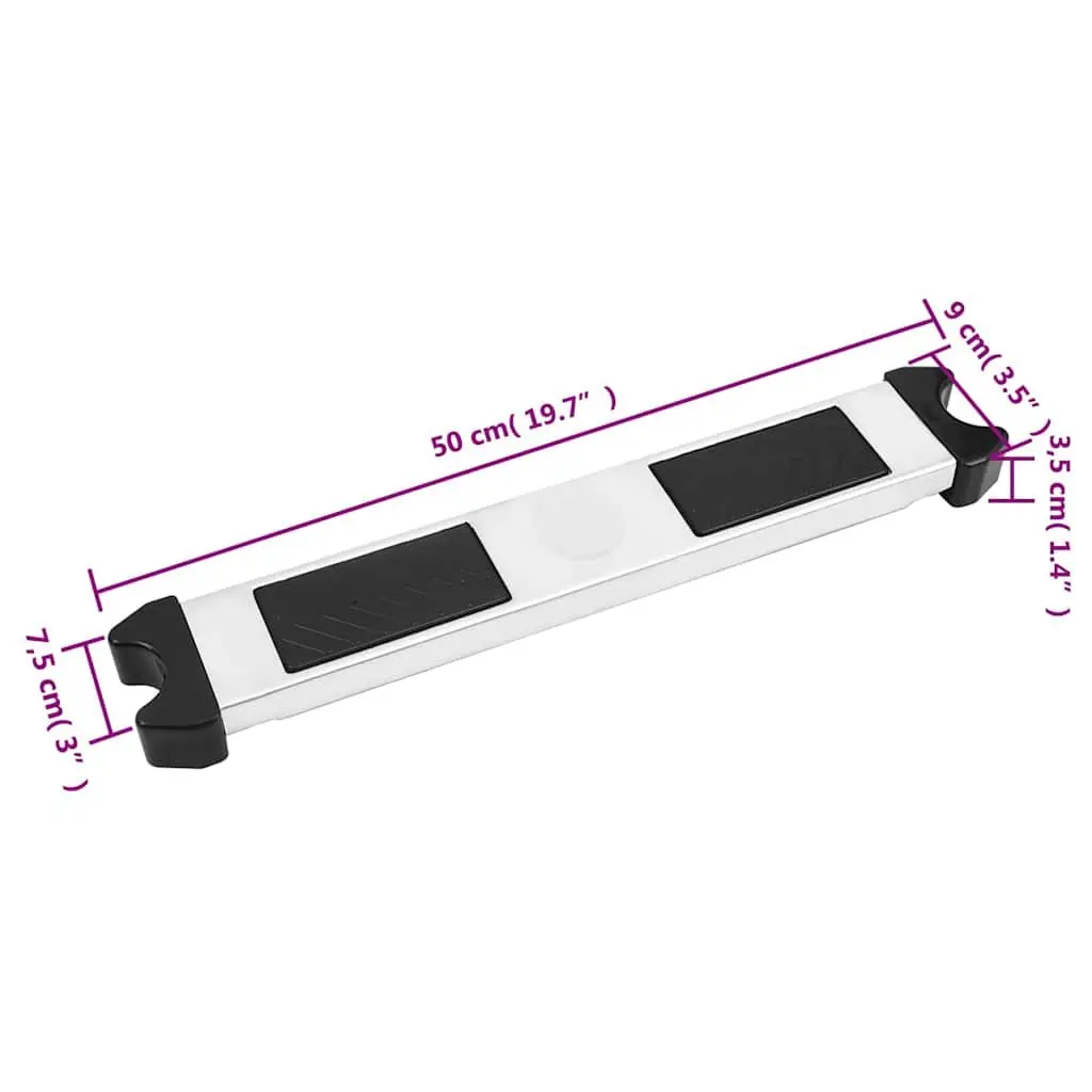 Pool Ladder Step for Swimming Pool Spa Hot 50x9x3.5 cm Silver Stainless Steel
