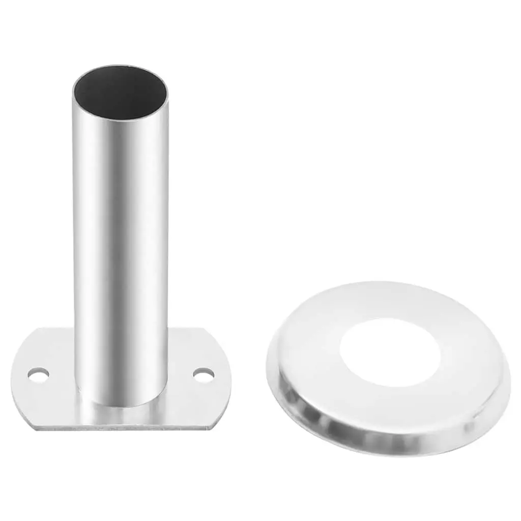 Pool Ladder Handrail Brackets 2pcs Stainless Steel Mounting Hardware Set