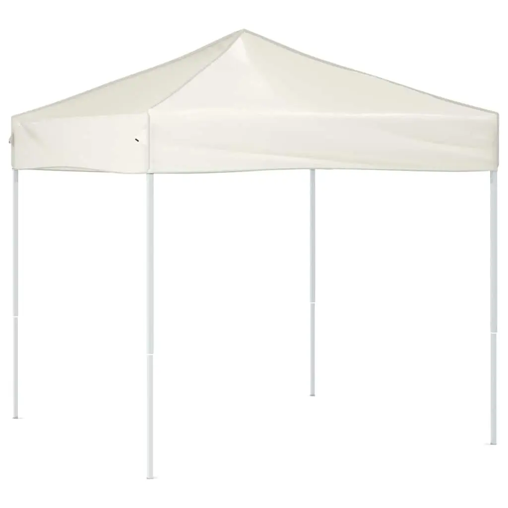 Folding Party Tent Outdoor Use 2x2m Cream Garden Canopy Gazebo Shelter