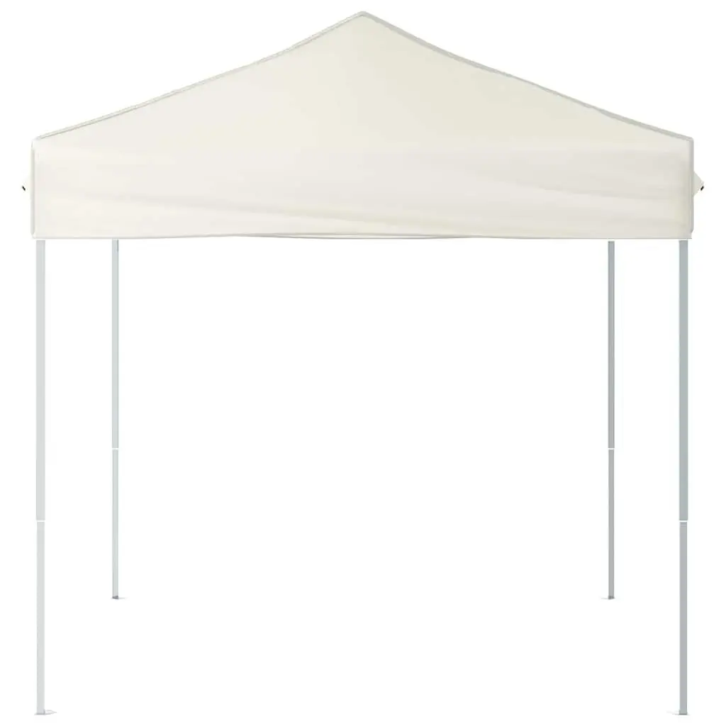 Folding Party Tent Outdoor Use 2x2m Cream Garden Canopy Gazebo Shelter