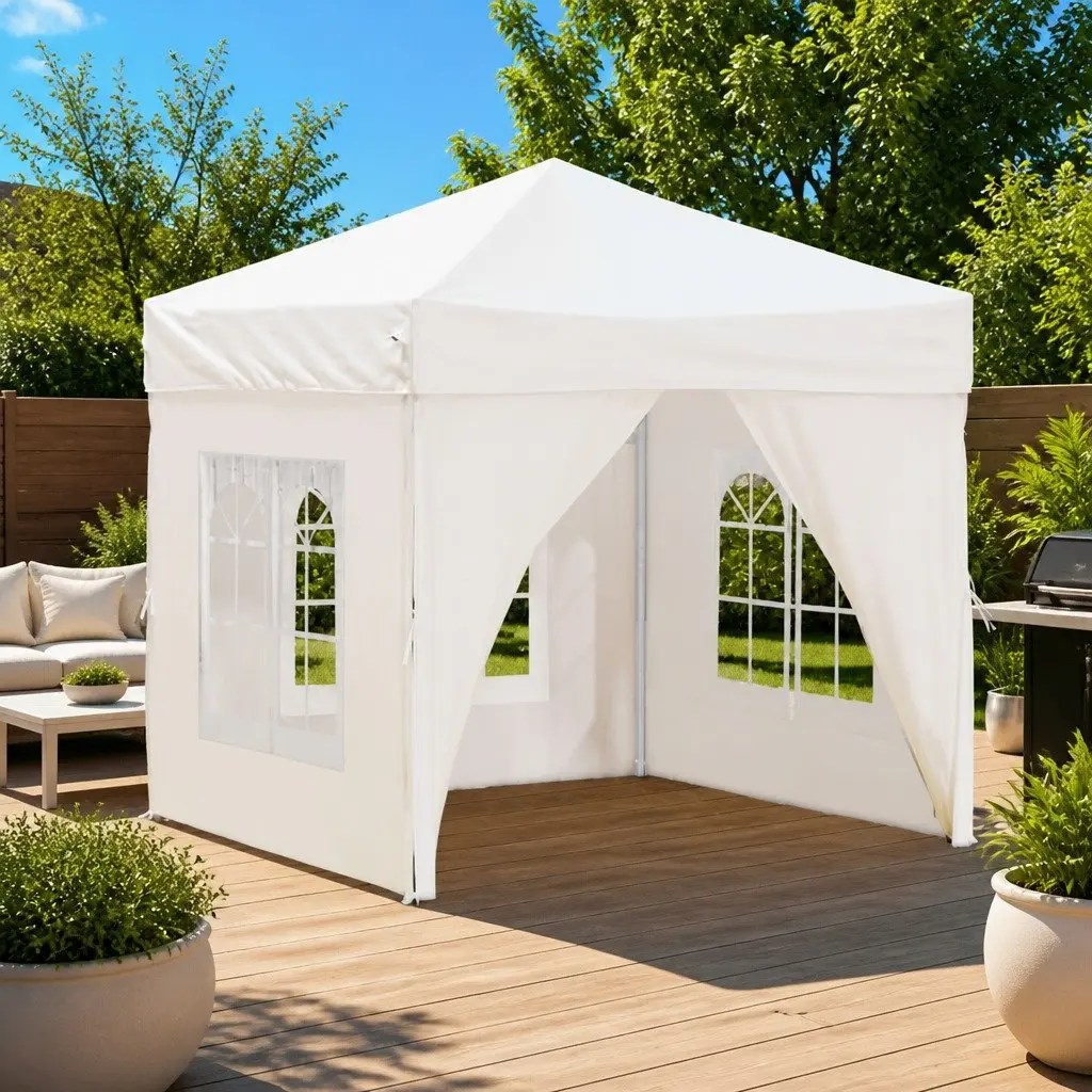 Folding Party Tent Outdoor Use 2x2 m with Sidewalls