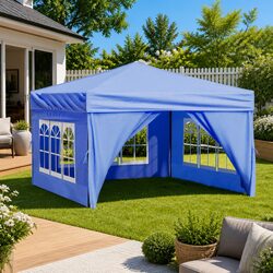 3x3 m Folding Party Tent with Sidewalls - Specifications