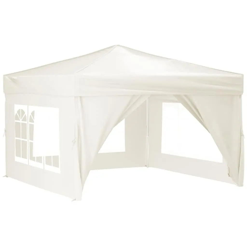 3x3 m Cream Folding Party Tent with Sturdy Frame