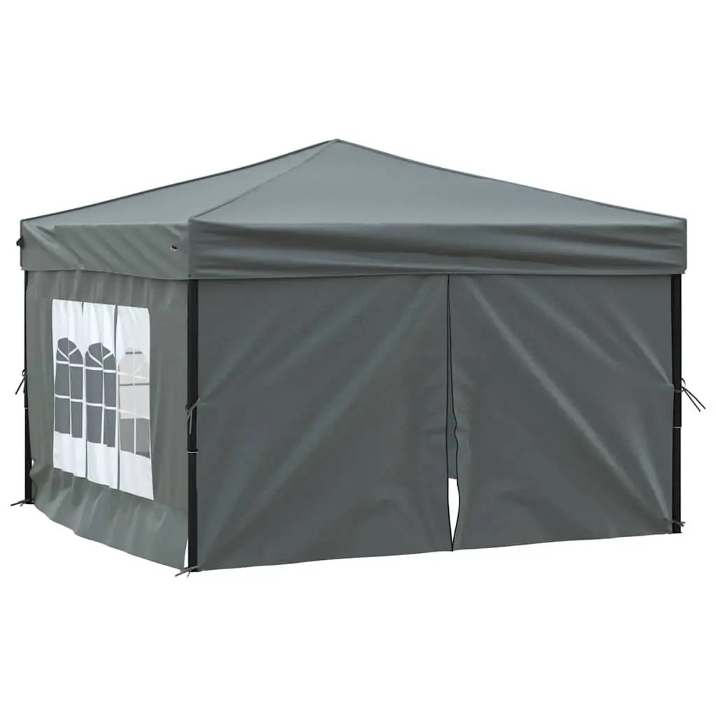 Folding Party Tent Outdoor Use 3x3m Anthracite