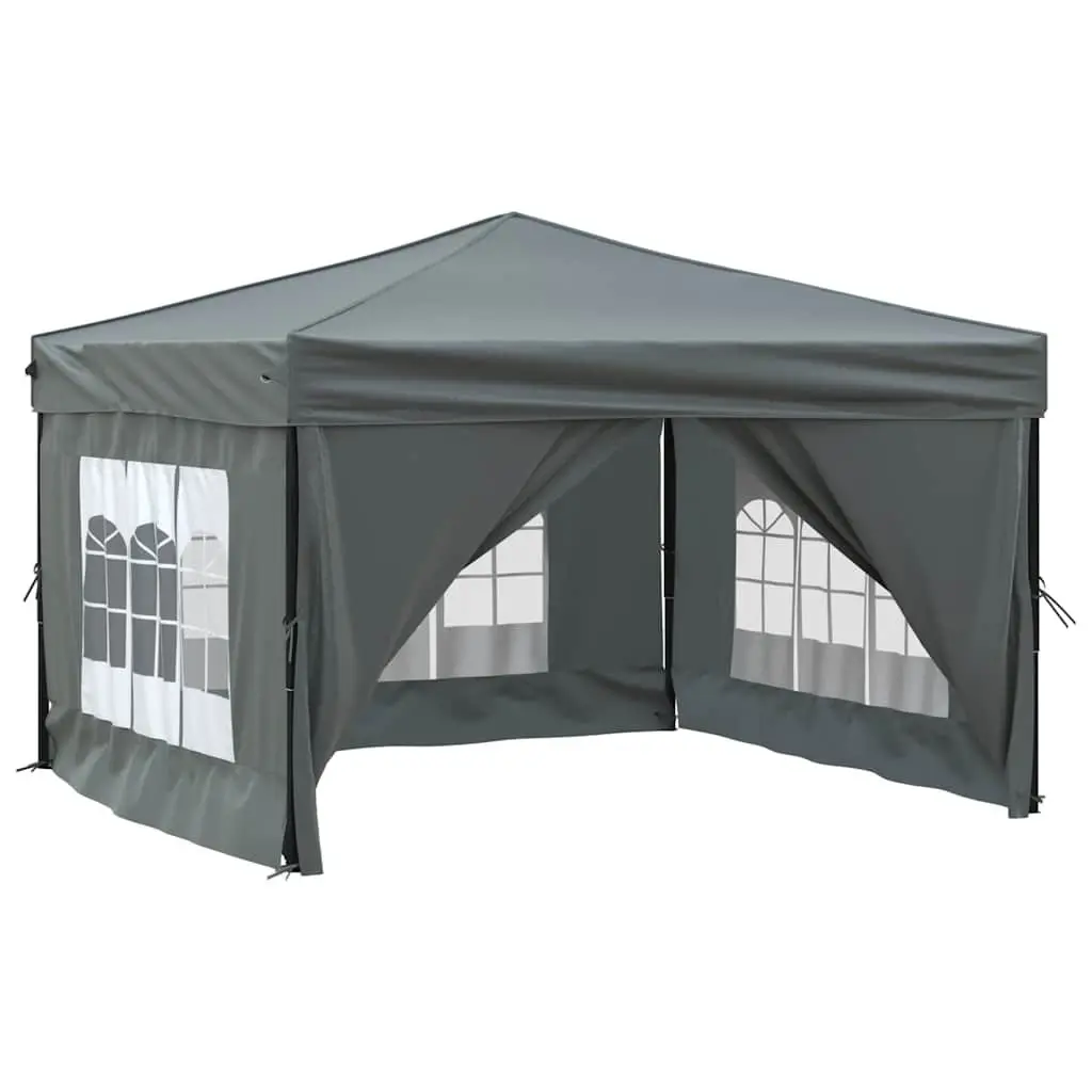 Folding Party Tent Outdoor Use 3x3m Anthracite