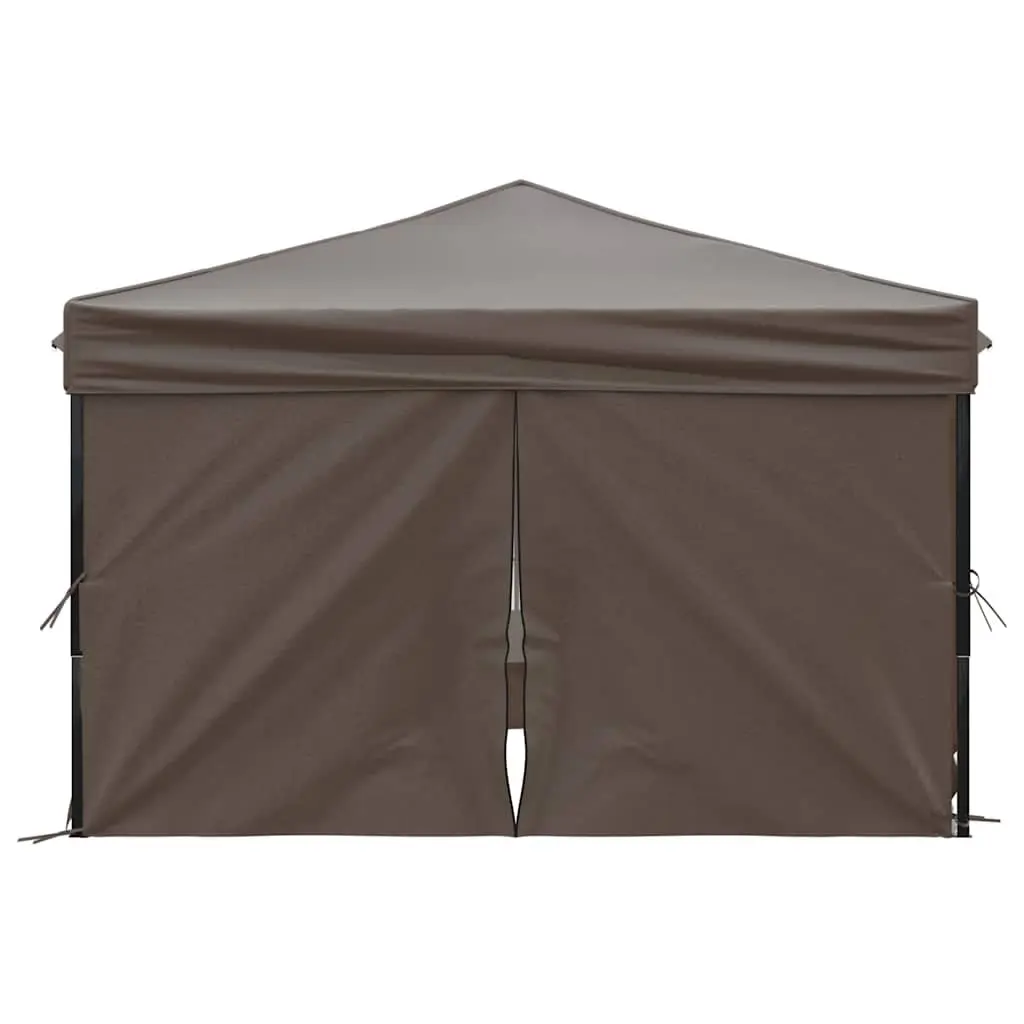 Folding Party Tent Outdoor Use 3x3m Taupe Waterproof Canopy Gazebo