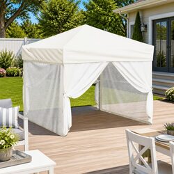 3x3m Cream Party Tent with Sturdy Steel Frame