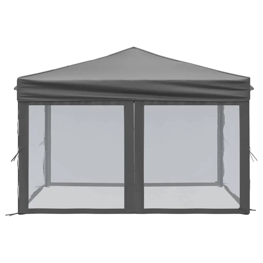 Folding Party Tent Outdoor Use 3x3m Anthracite