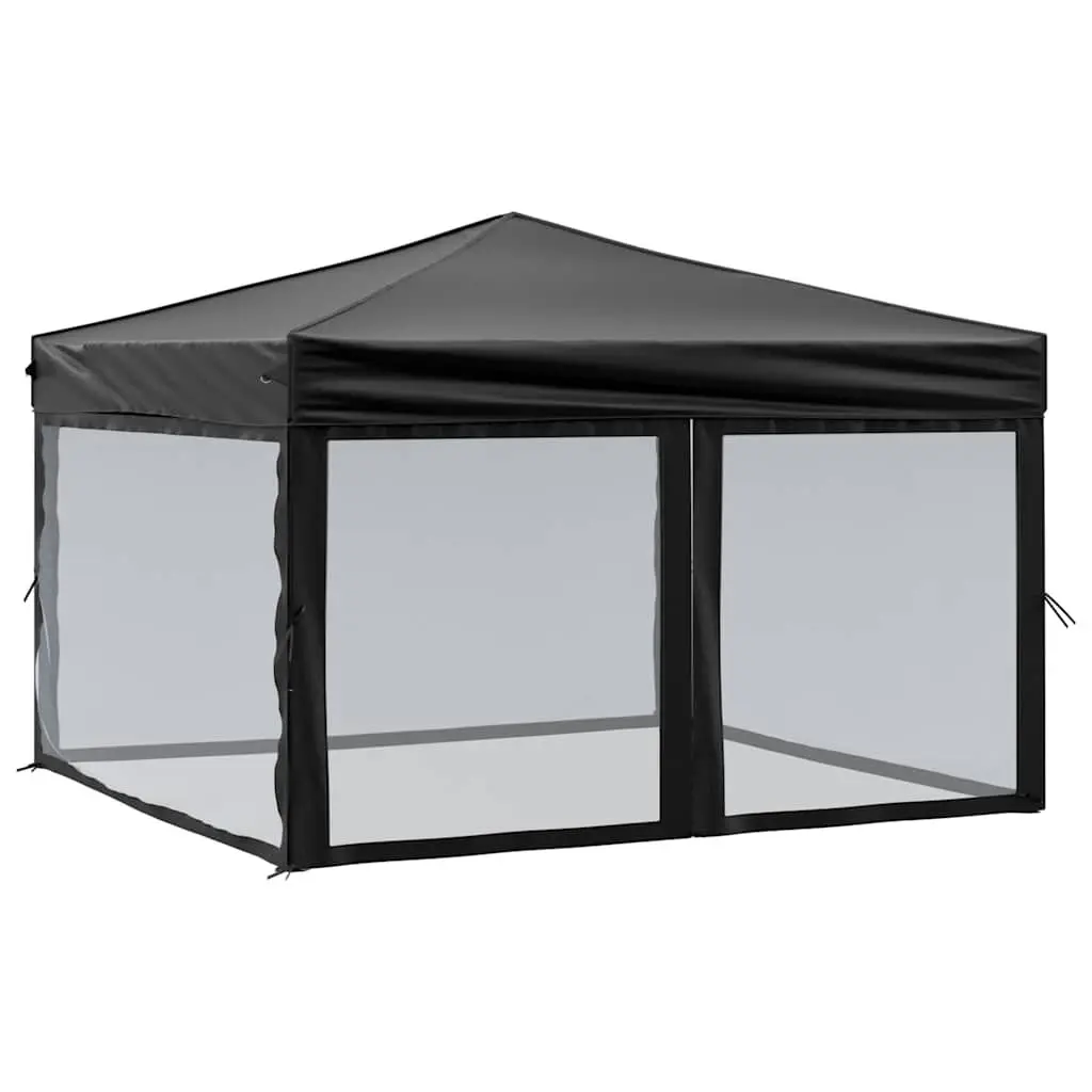 Folding Party Tent Outdoor Canopy Gazebo 3x3m Black