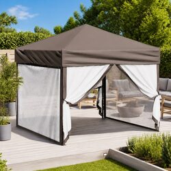 3x3m Folding Party Tent with Steel Frame and Sidewalls