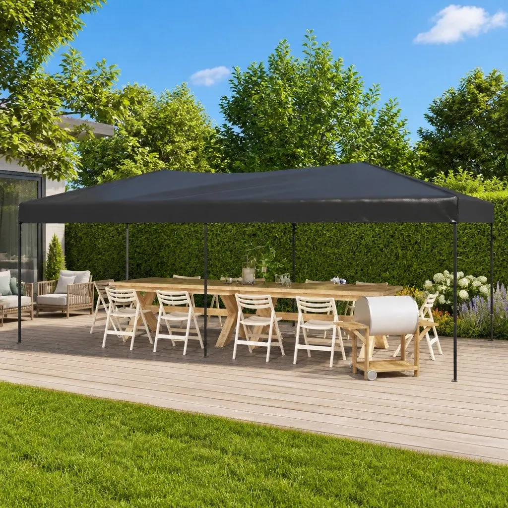 3x6m Folding Canopy Tent with Steel Frame and Fabric
