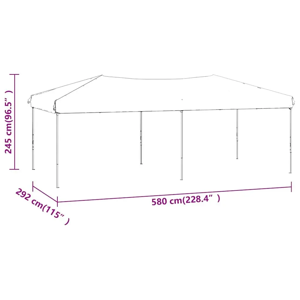 Folding Party Tent White 3x6m Canopy