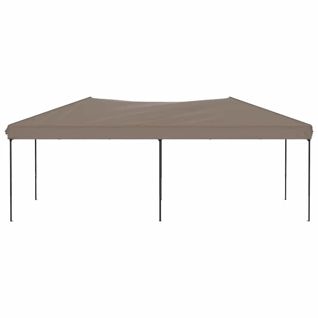 Folding Party Tent Outdoor Canopy Taupe 3x6m