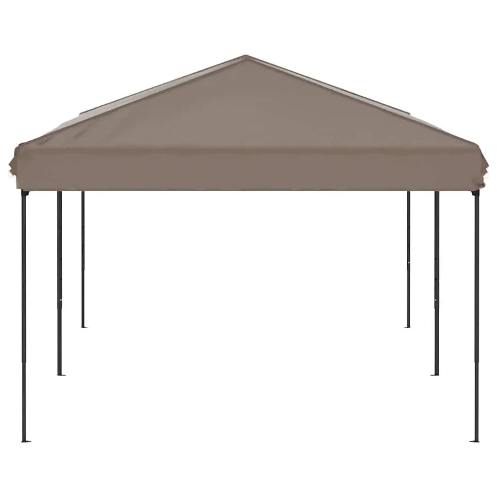 Folding Party Tent Outdoor Canopy Taupe 3x6m