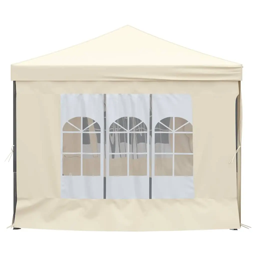 Folding Party Tent Outdoor 3x6m with Sidewalls Cream