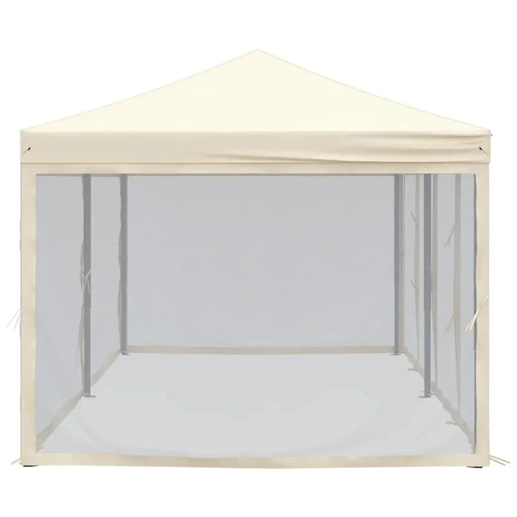 Folding Party Tent Outdoor Use Cream 3x6 m