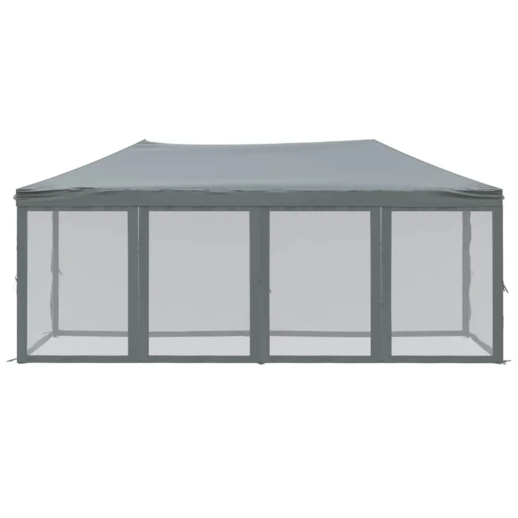 Folding Party Tent with Sidewalls Anthracite 3x6 m Outdoor Gazebo Canopy