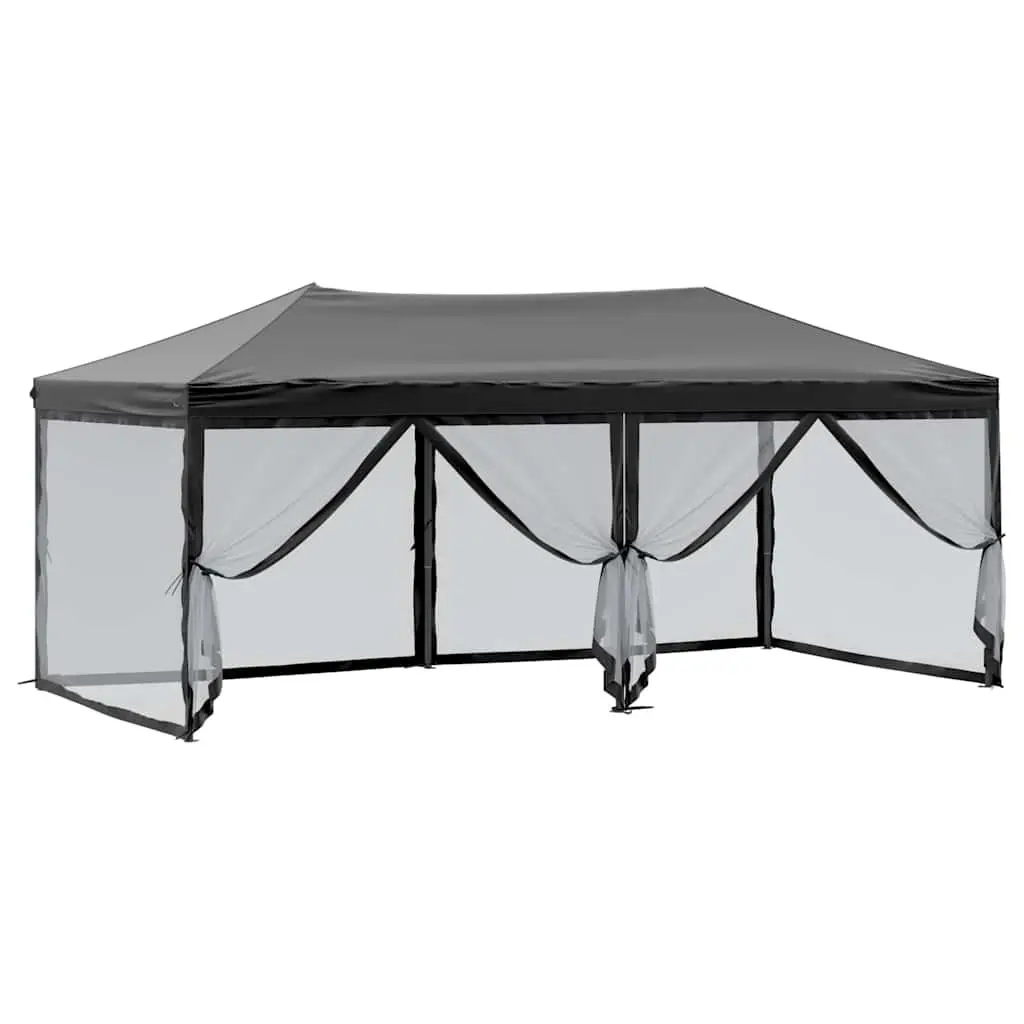 Folding Party Tent with Sidewalls, 3x6 m