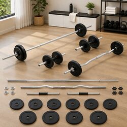 30kg Barbell and Dumbbell Set: Specs and Features