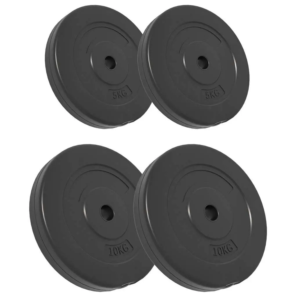 Weight Plates 4 pcs 30 kg Cement Dumbbell Barbell Plates Home Gym Training