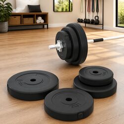 30 kg Weight Plates Set: 6 Pieces for Dumbbell and Barbell Workouts