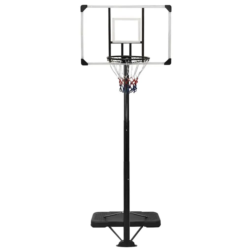 Basketball Hoop Stand Indoor Outdoor Adjustable 256-361cm Transparent Polycarbonate