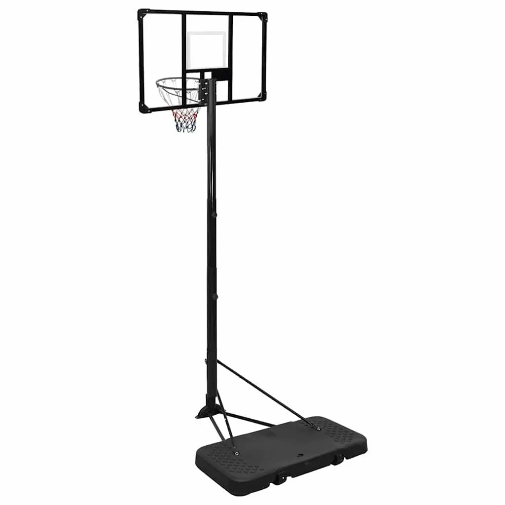 Basketball Hoop Stand Indoor Outdoor Adjustable 256-361cm Transparent Polycarbonate