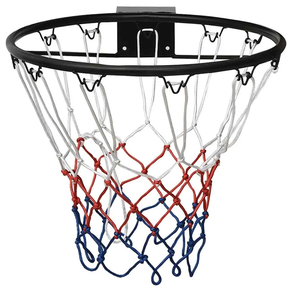 Basketball Rim Indoor Outdoor 45cm Steel Black Wall Mount Hoop