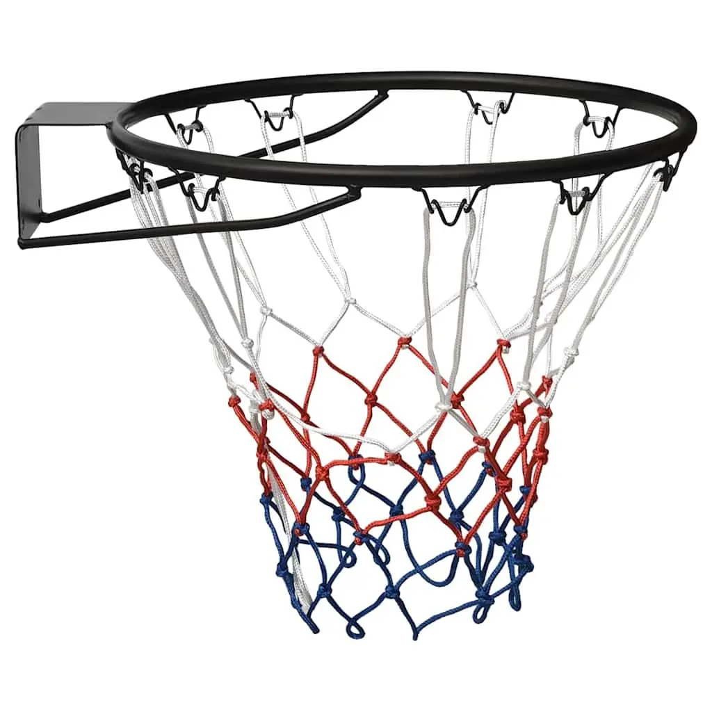 Basketball Rim Indoor Outdoor 45cm Steel Black Wall Mount Hoop