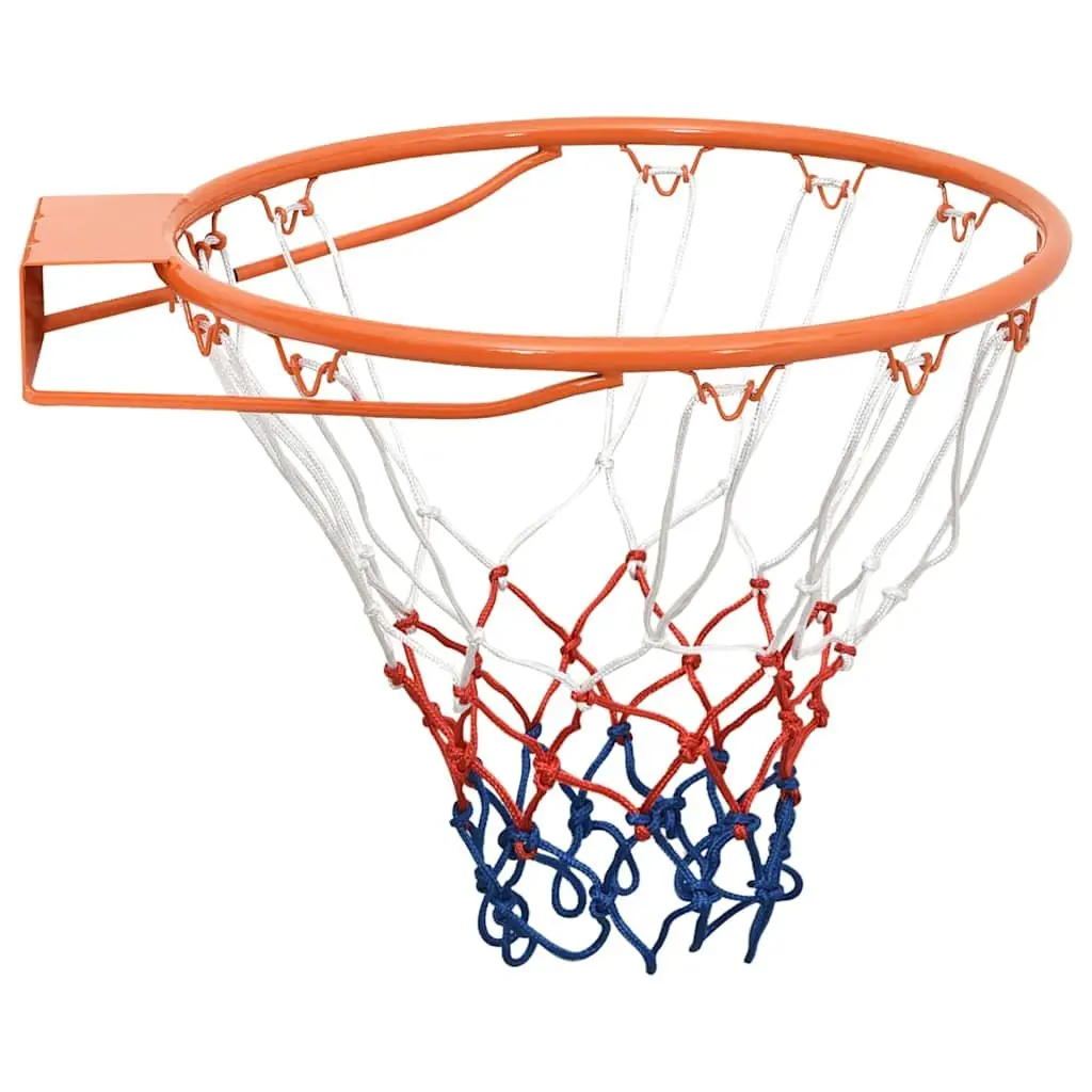Basketball Rim Indoor Outdoor 39cm Steel Frame Nylon Net