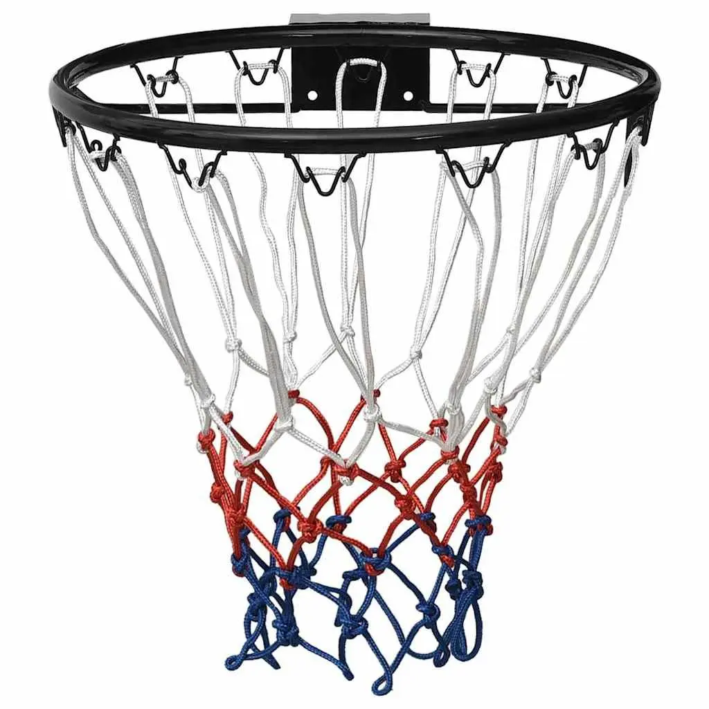Basketball Rim Indoor Outdoor 39 cm Wall-Mounted Steel Ring Nylon Net