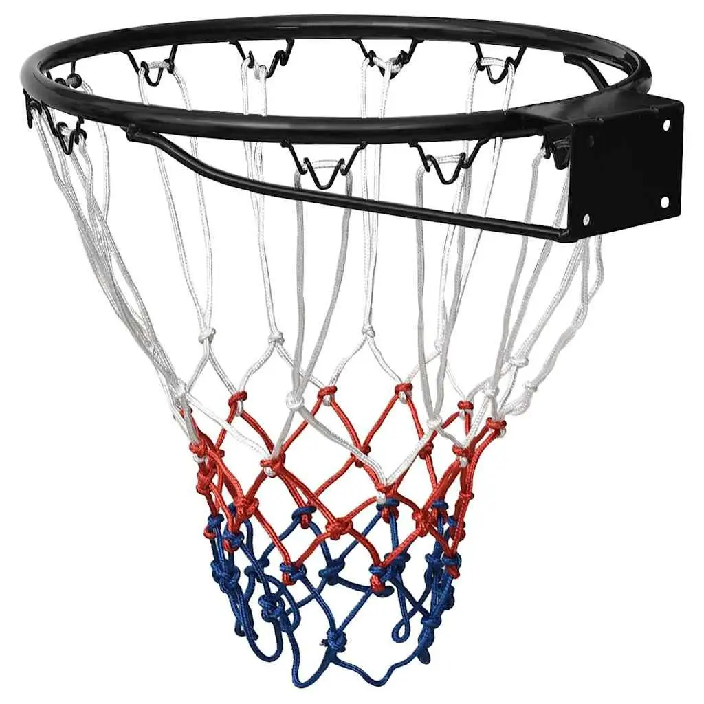 Basketball Rim Indoor Outdoor 39 cm Wall-Mounted Steel Ring Nylon Net