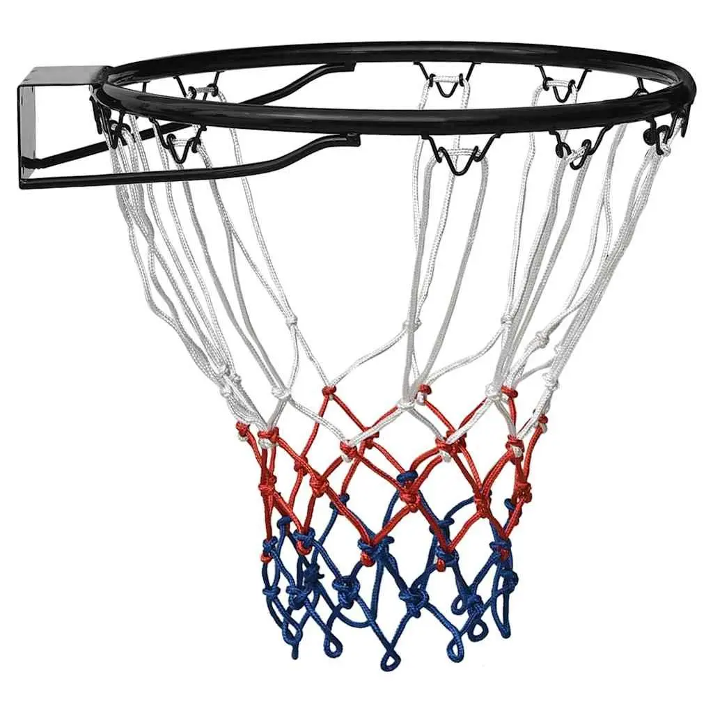 Basketball Rim Indoor Outdoor 39 cm Wall-Mounted Steel Ring Nylon Net