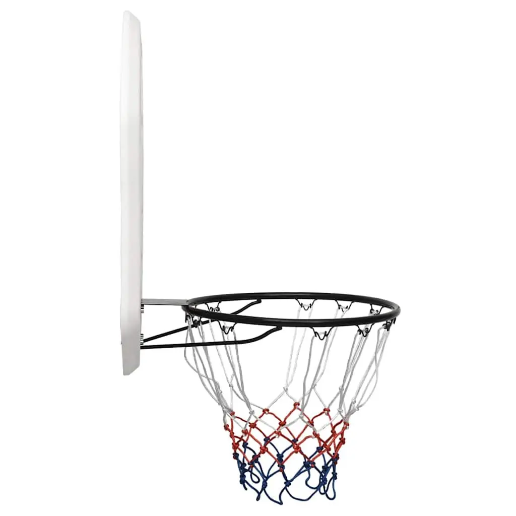 Basketball Backboard White 109x71cm Wall-Mounted Indoor Outdoor Game Practice