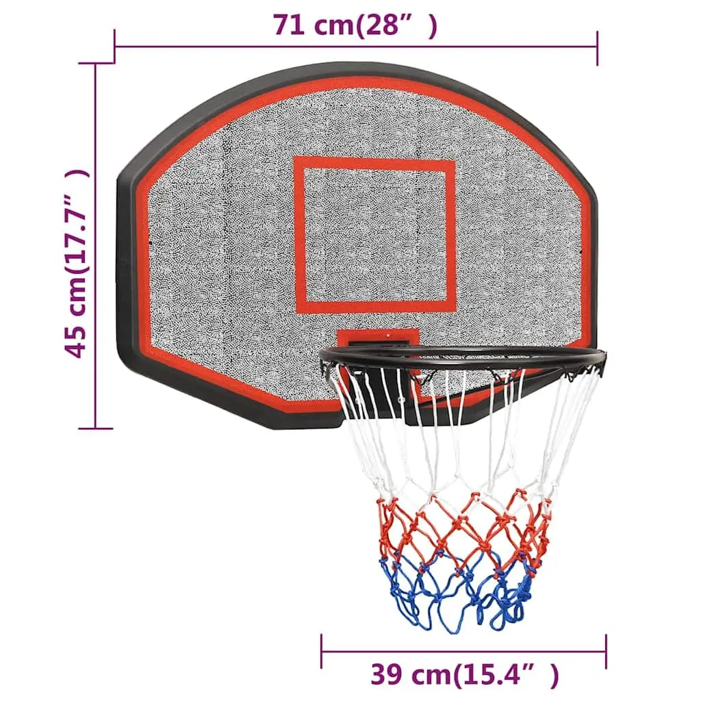 Basketball Backboard Wall-Mounted Indoor Outdoor 71x45cm