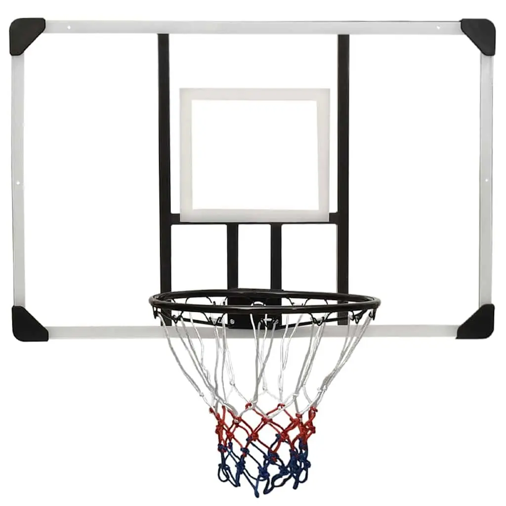 Basketball Backboard Transparent Wall-Mounted Indoor Outdoor 106x69cm